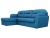 Бостон Luxe Голубой Велюр, угловой диван