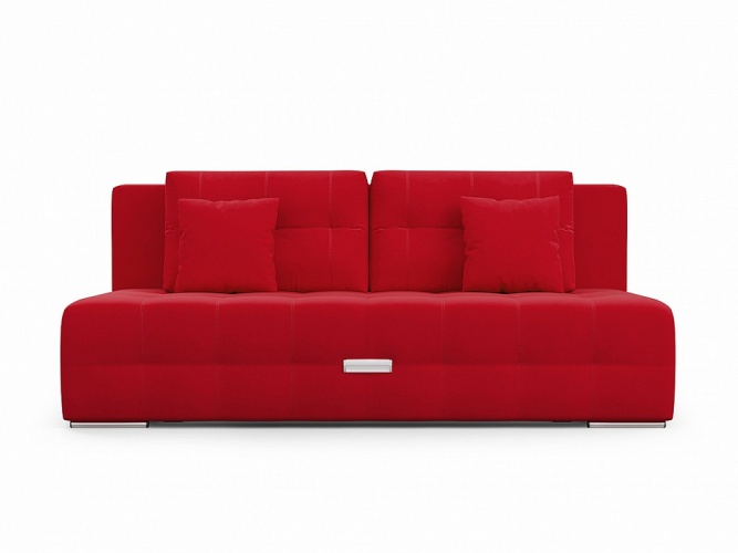 Марсель 2 Красный Микровелюр, диван еврокнижка