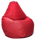 Кресло груша XL Рогожка Bahama - Red - 1