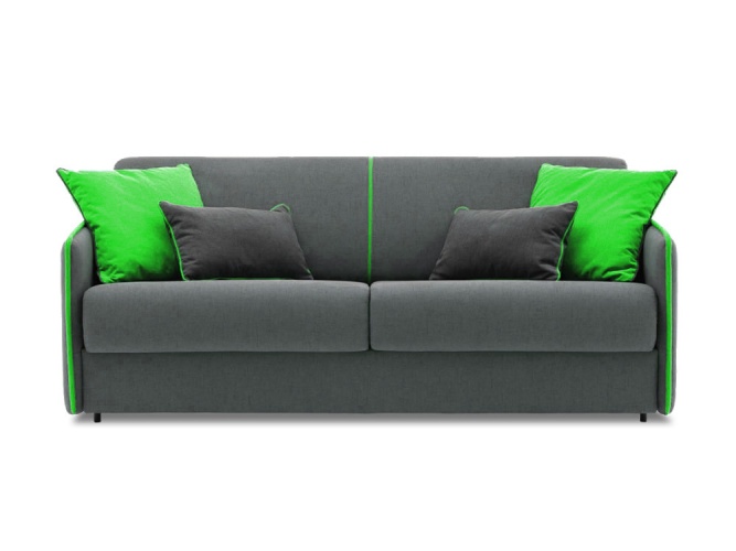 Dashi Mini Серо-Зеленый Велюр, диван выкатной
