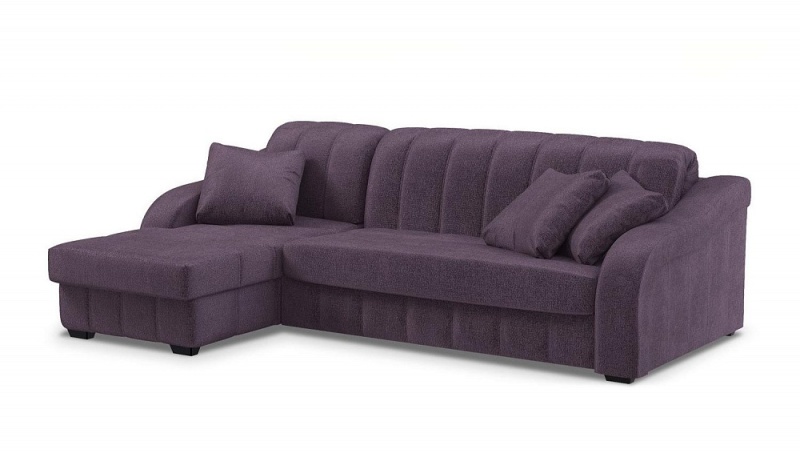 Майнц Левый Фиолетовый Велюр, угловой диван