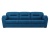 Бостон Luxe Синий Велюр, диван выкатной