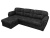 Бостон Luxe Черный Велюр, угловой диван