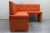 Кантри 2 угловой Оранжевый Экокожа, кухонный диван