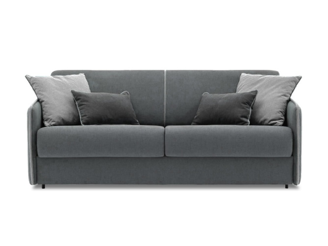 Dashi Mini Серый 2 Велюр, диван выкатной