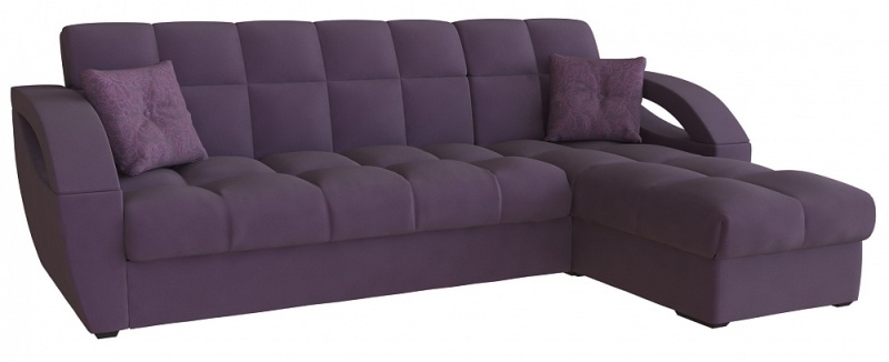 Монреаль 2 Фиолетовый Велюр, Угловой диван