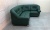 Марсель (Честер) Зеленый искусственная кожа, офисный диван