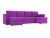 Принстон П-образный Фиолетовый Велюр, угловой диван