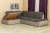 Дискавери коричневый, угловой диван