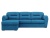 Бостон Luxe Голубой Велюр, угловой диван