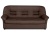 Марсель (Честер) Экокожа коричневый, диван-кровать