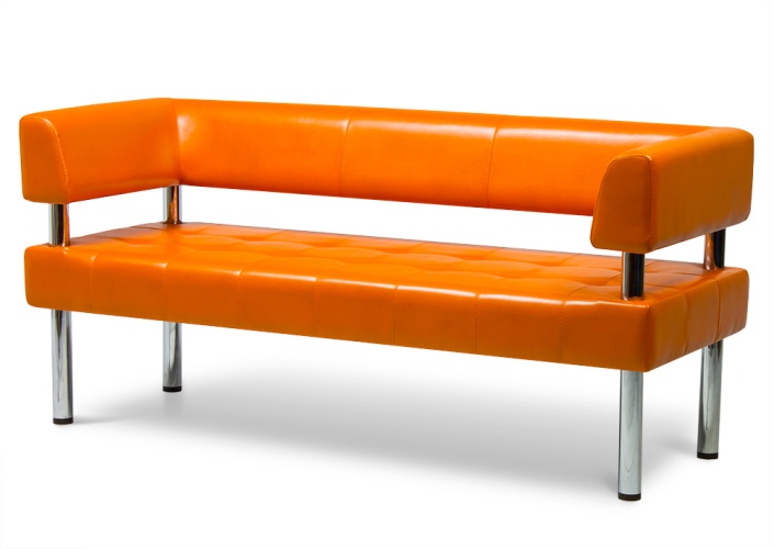 Бизнес с подлокотниками 200 Оранжевый, офисный диван