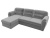 Бостон Luxe Серый велюр, угловой диван