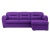 Бостон Luxe Фиолетовый Велюр Правый, угловой диван