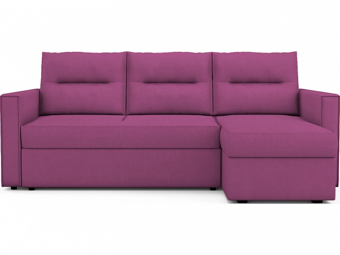 Плаза Flax Пурпурный Рогожка, угловой диван