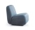 Pebble Голубое Велюр, кресло для отдыха