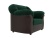 Карнелла Зелено-Коричневый Велюр Экокожа, кресло для отдыха