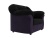 Карнелла Черно-Фиолетовый Велюр, кресло для отдыха