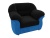 Карнелла Черно-Синий Велюр, кресло для отдыха