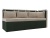Метро с подлокотником Бежево-Зеленый Велюр, кухонный диван