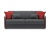Dashi Mini Серо-Красный Велюр, диван выкатной