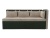 Метро с подлокотником Бежево-Зеленый Велюр, кухонный диван