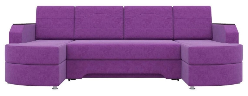 Сахара П Фиолетовый Микровельвет, угловой диван