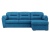 Бостон Luxe Голубой Велюр Правый, угловой диван