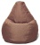 Кресло груша XL Рогожка Bahama - Chocolate - 1, пуф