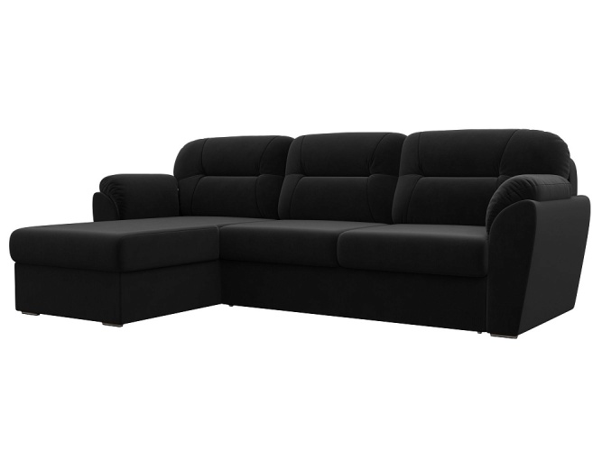 Бостон Luxe Серый Вельвет, угловой диван