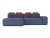 Поруто Portu Сине-Фиолетовый Рогожка, угловой диван