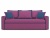 Моника Фиолетовый Рогожка, диван еврокнижка