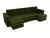Принстон П-образный Зеленый Велюр, угловой диван