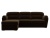 Бостон Luxe Коричневый Вельвет, угловой диван