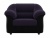 Карнелла Фиолетово-Черный Велюр, кресло для отдыха