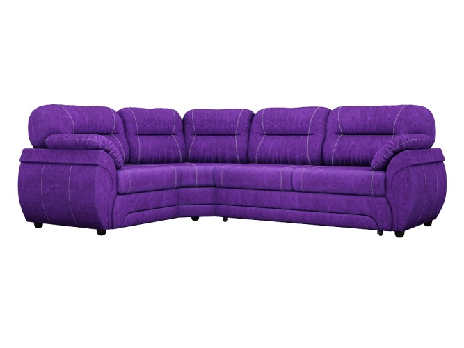 Бруклин Фиолетовый Велюр, угловой диван