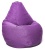 Кресло груша XL Рогожка Bahama - Violet - 1, пуф