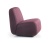 Pebble Светло-Бордовый Велюр, кресло для отдыха