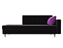 Селена Черно-Фиолетовый Микровельвет от производителя Мегасалон