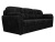 Бостон Luxe Черный Велюр, диван выкатной
