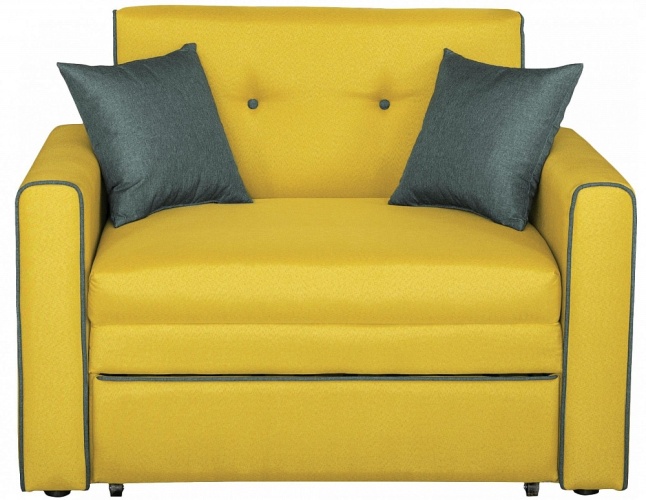 Найс 85 Желтый Рогожка, кресло-кровать