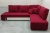 Космо (Берн Премьер) Велюр Красный, угловой диван
